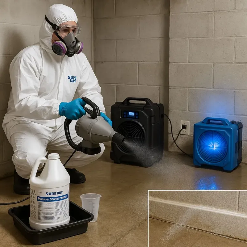 Sanitization and Odor Removal process in White Meadow Lake, NJ